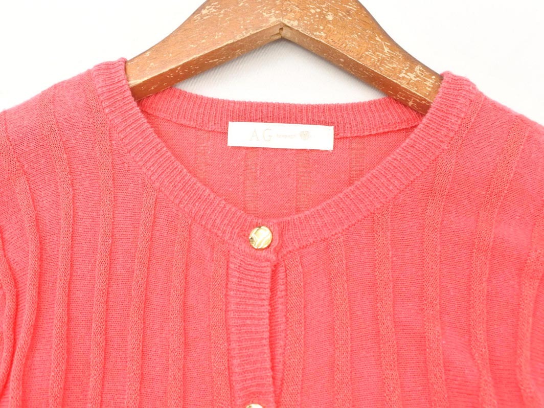 AG by aquagirle-ji-bai Aqua Girl вязаный кардиган sizeM/ розовый #* * fgb8 женский 