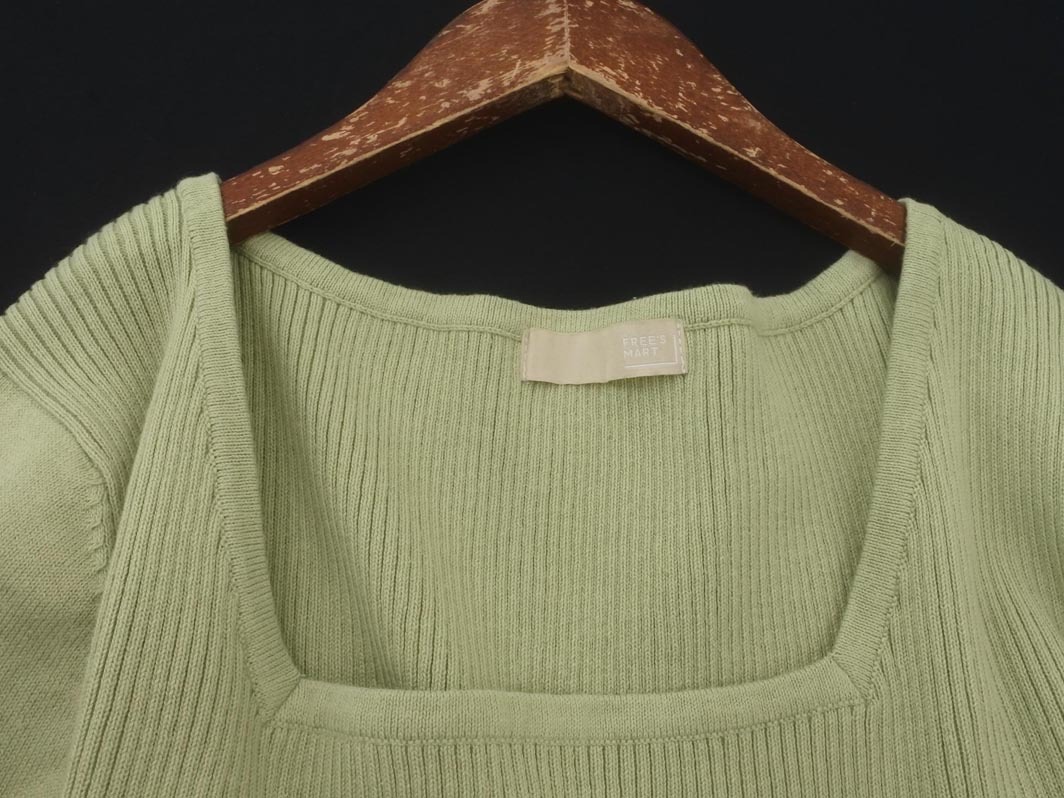 FREE*S MART свободный z mart пуховка рукав summer вязаный свитер sizeFR/ незначительный зеленый #* * fgb7 женский