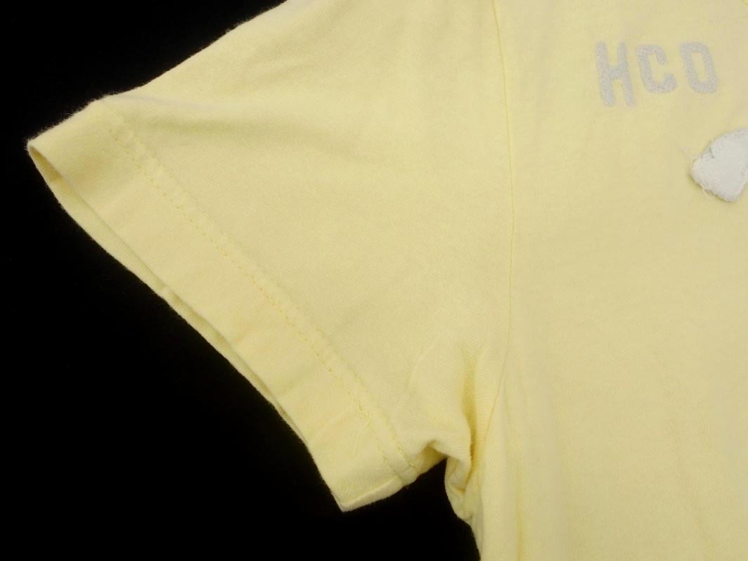 ネコポスOK Hollister ホリスター 刺繍 ワッペン Tシャツ sizeS/黄色 ■◆ ☆ fgb7 メンズ_画像3