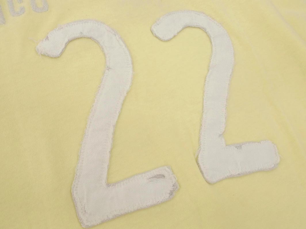 ネコポスOK Hollister ホリスター 刺繍 ワッペン Tシャツ sizeS/黄色 ■◆ ☆ fgb7 メンズ_画像4