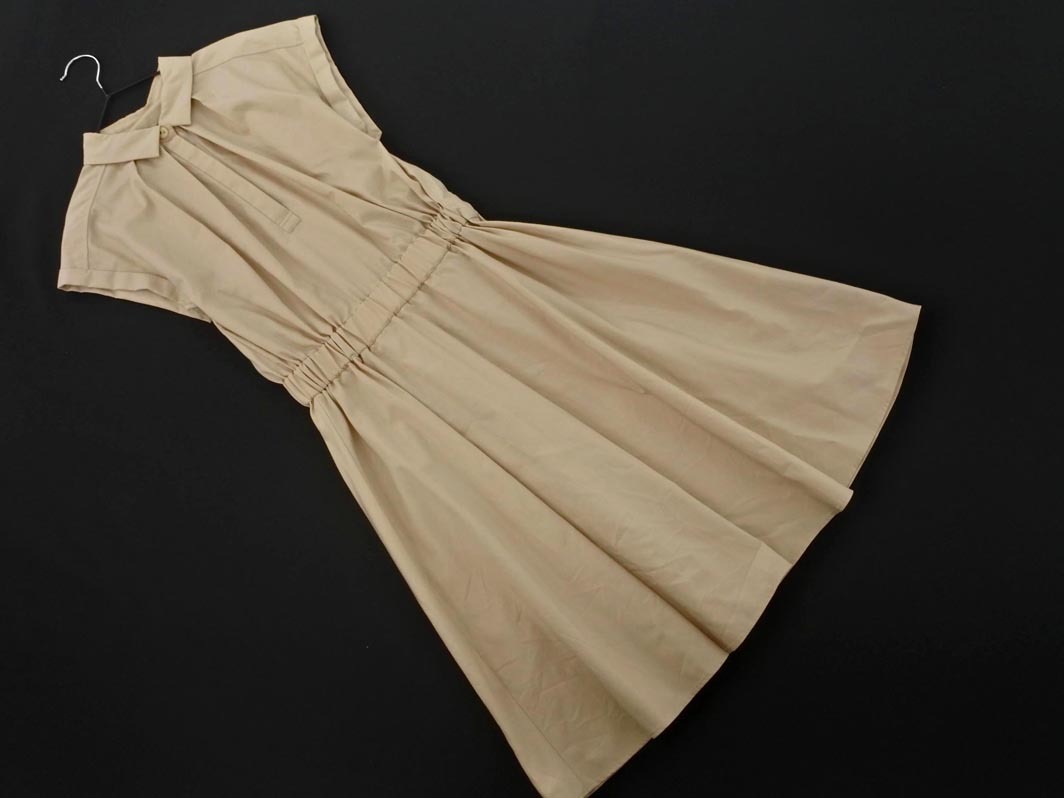 UNTITLED アンタイトル Aライン ワンピース size1/ベージュ ■◆ ☆ fgc1 レディース