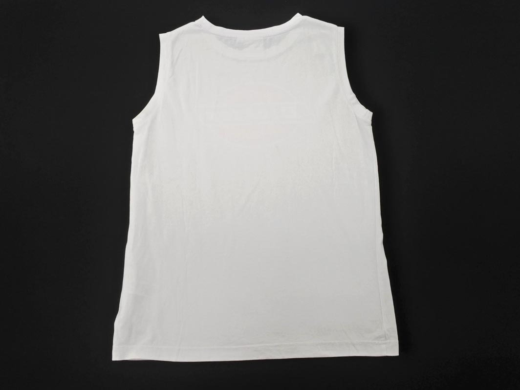 ネコポスOK Dickies ディッキーズ ロゴ プリント ノースリーブ カットソー sizeL/白 ■◆ ☆ fgc1 レディース_画像5