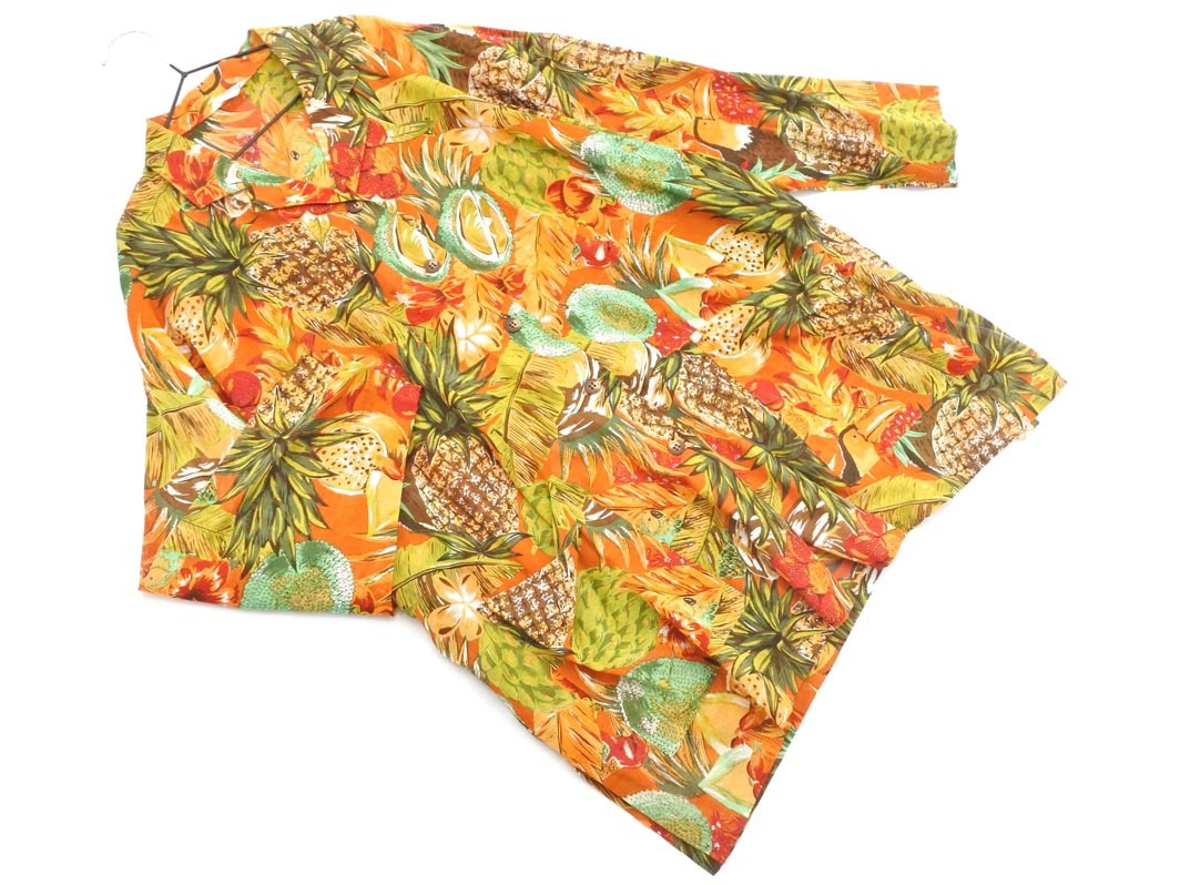 ネコポスOK MELROSE メルローズ 総柄 パイナップル ジャケット カラフル ■◇ ☆ fgc1 レディース_画像1