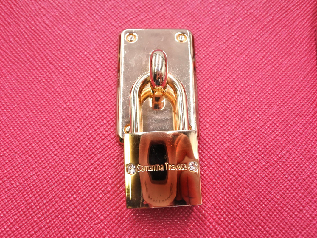 Samantha Thavasa サマンサタバサ レザー 2WAY ハンド バッグ ピンク ■■ ☆ fgc1 レディース_画像6