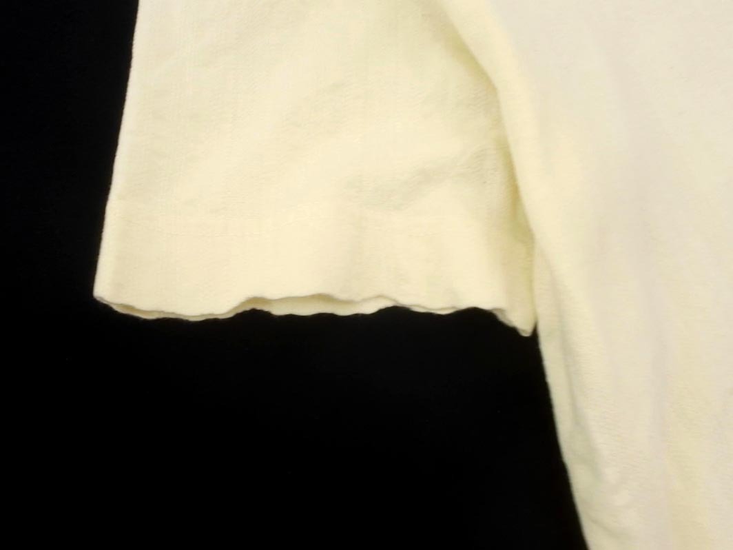 Paul Smith ポールスミス ヘンリーVネック Tシャツ sizeL/アイボリー ■◆ ☆ fgc3 メンズ_画像3