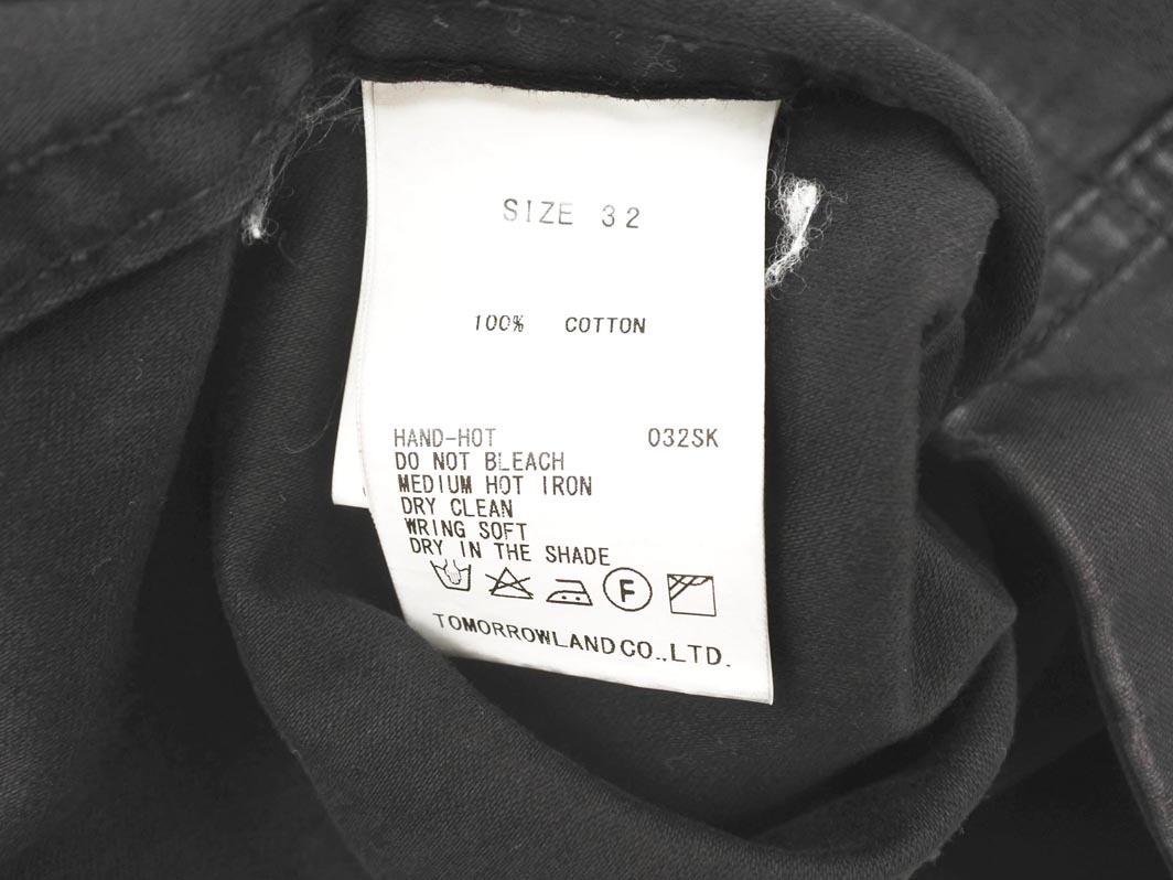 MACPHEE マカフィー トゥモローランド ジップアップ タイト スカート size32/黒 ■■ ☆ fgc3 レディース_画像7