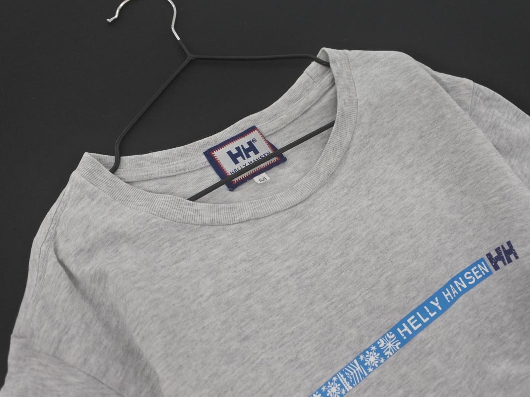 HELLY HANSEN ヘリーハンセン プリント Tシャツ sizeM/グレー ■◆ ☆ fgc3 レディース