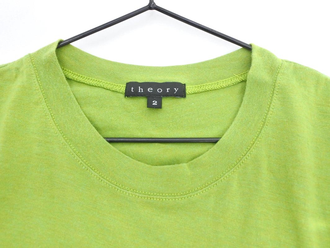 ネコポスOK theory セオリー 無地 カットソー size2/緑 ■◆ ☆ fgc4 レディース_画像2