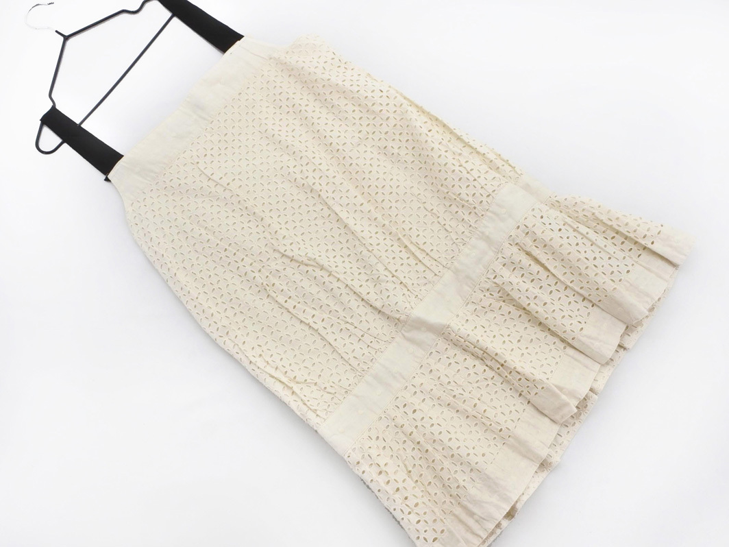 JILLSTUART ジルスチュアート カットワーク チュニック キャミソール ワンピース size4/ベージュ ■◆ ☆ fgc4 レディース