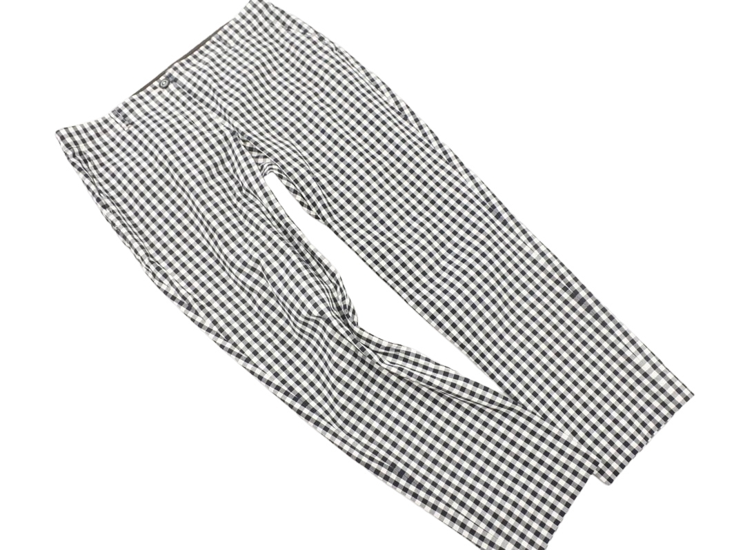 MACKINTOSH PHILOSOPHY マッキントッシュフィロソフィー ギンガムチェック テーパード パンツ size40/白ｘ紺 ■◇ ☆ fgc5 レディース_画像1
