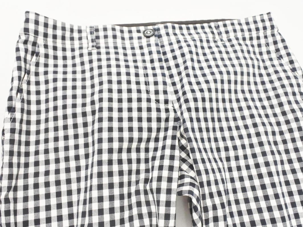 MACKINTOSH PHILOSOPHY マッキントッシュフィロソフィー ギンガムチェック テーパード パンツ size40/白ｘ紺 ■◇ ☆ fgc5 レディース_画像2