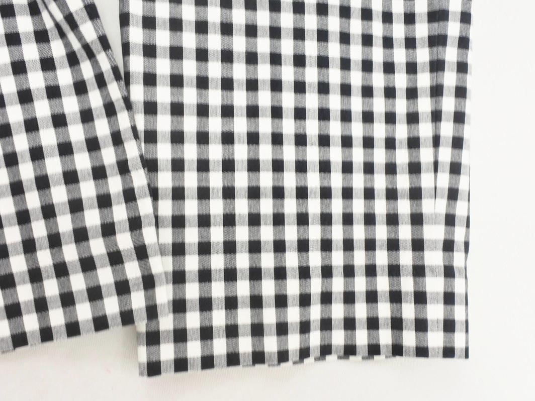 MACKINTOSH PHILOSOPHY マッキントッシュフィロソフィー ギンガムチェック テーパード パンツ size40/白ｘ紺 ■◇ ☆ fgc5 レディース_画像3