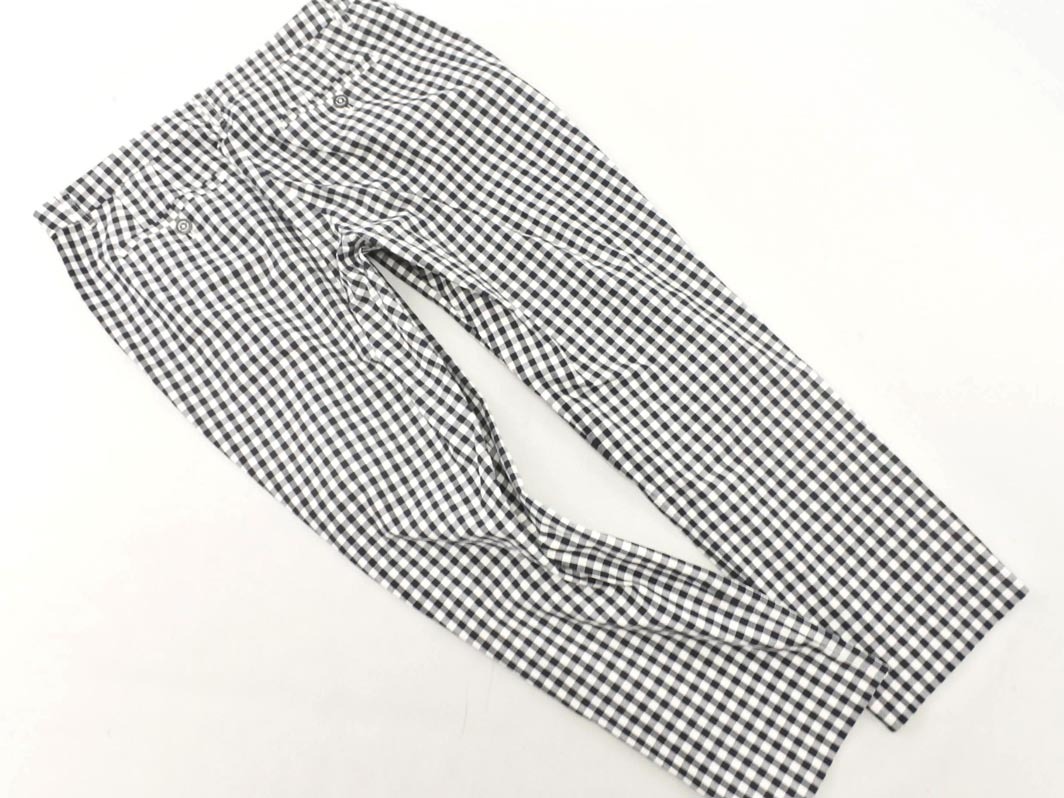 MACKINTOSH PHILOSOPHY マッキントッシュフィロソフィー ギンガムチェック テーパード パンツ size40/白ｘ紺 ■◇ ☆ fgc5 レディース_画像4