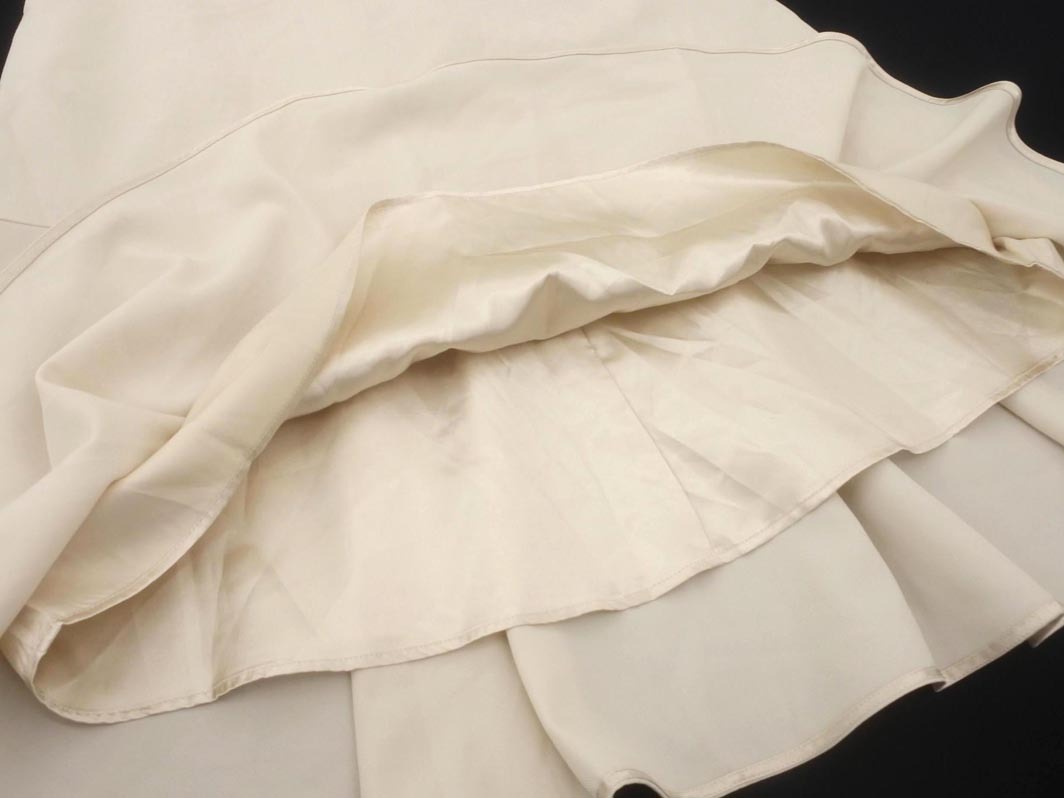 KUMIKYOKU 組曲 フレア マキシ スカート size2/アイボリー ■■ ☆ fgc8 レディース