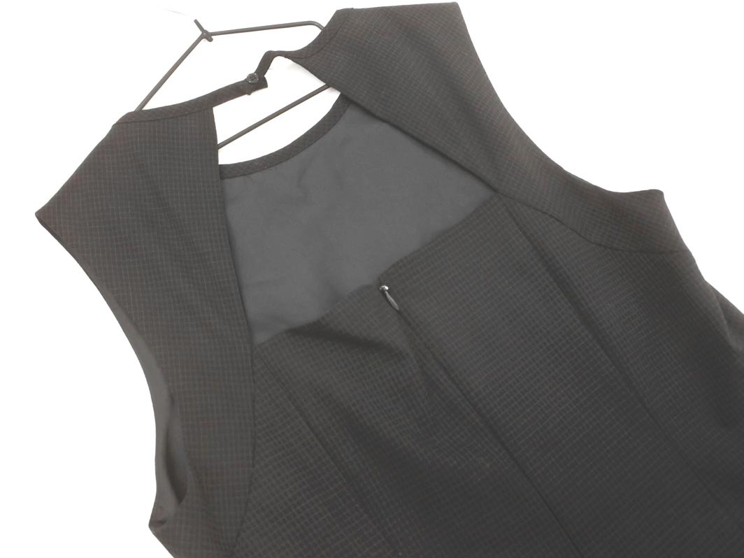 ネコポスOK 美品 PeytonPlace ペイトンプレイス バックオープン ノースリーブ ワンピース size9/黒 ■◆ ☆ fgc8 レディース