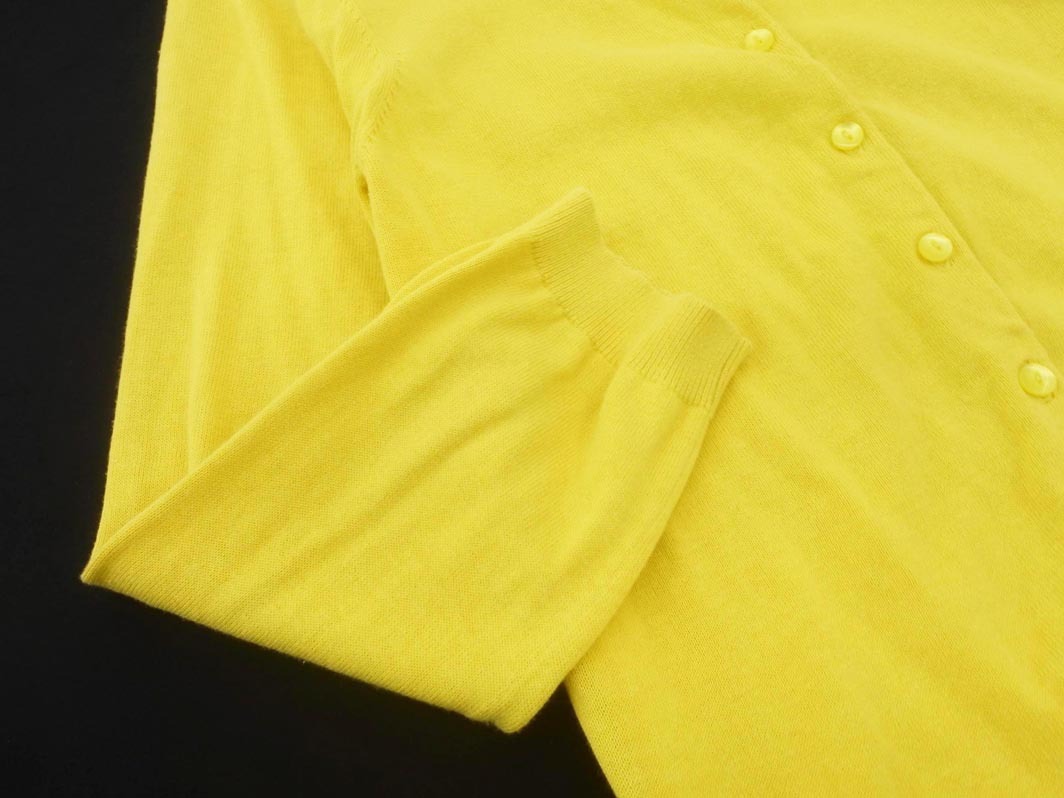 ネコポスOK NOLLEY’S ノーリーズ カーディガン size38/黄 ■◇ ☆ fgc9 レディース_画像2