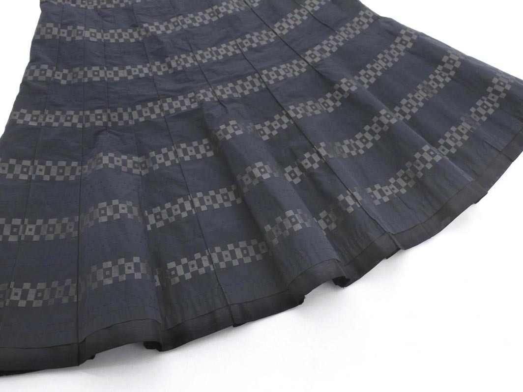 COMME CA DU MODE コム サ デ モード フレア スカート size7/黒 ■◇ ☆ fgc9 レディース