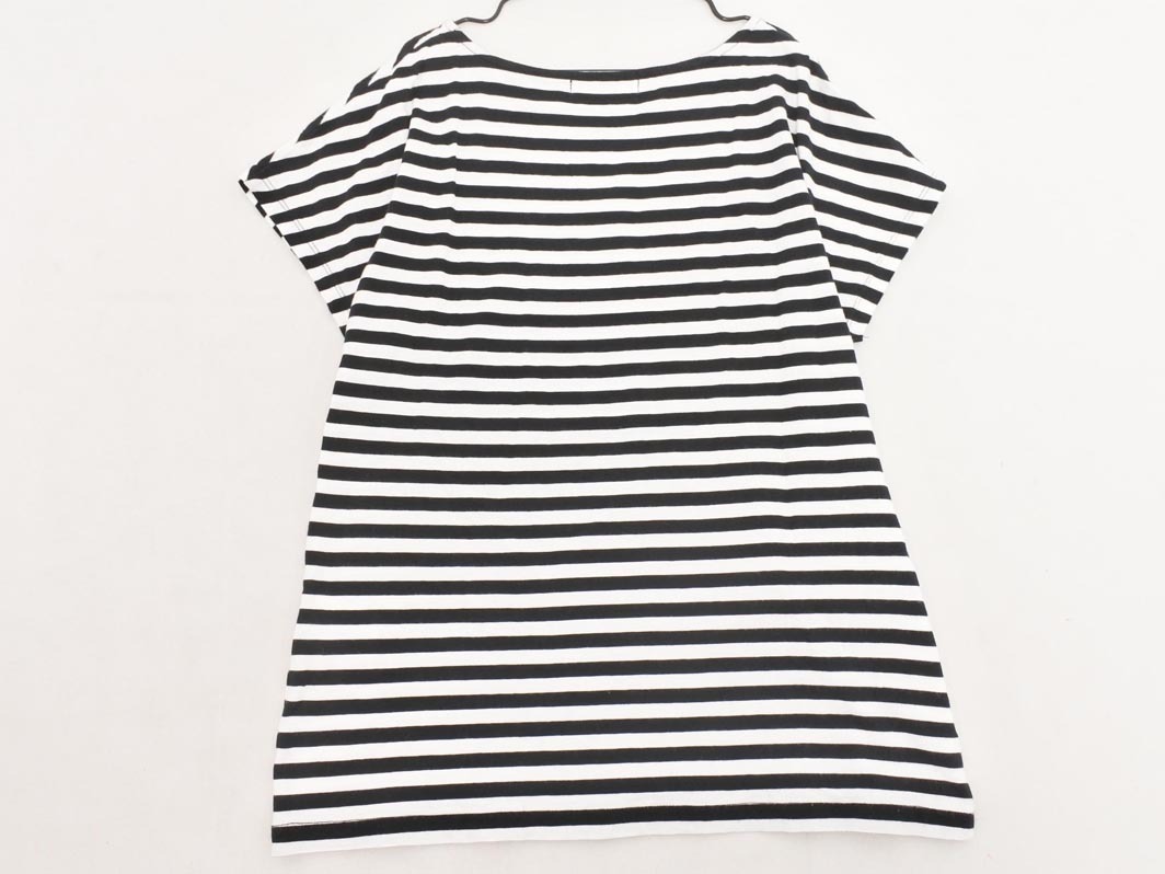ネコポスOK ADAM ET ROPE’ アダムエロペ ボーダー カットソー sizeF/白ｘ黒 ■◆ ☆ fgc9 レディース_画像5