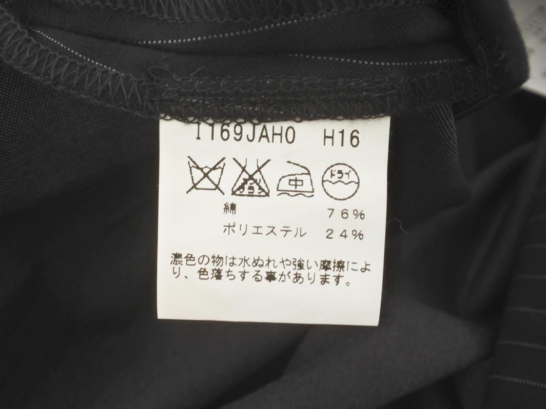 ネコポスOK 新品 agnes b アニエスベー ストライプ スカート sizeT1/黒 ■■ ☆ fgd0 レディース_画像5