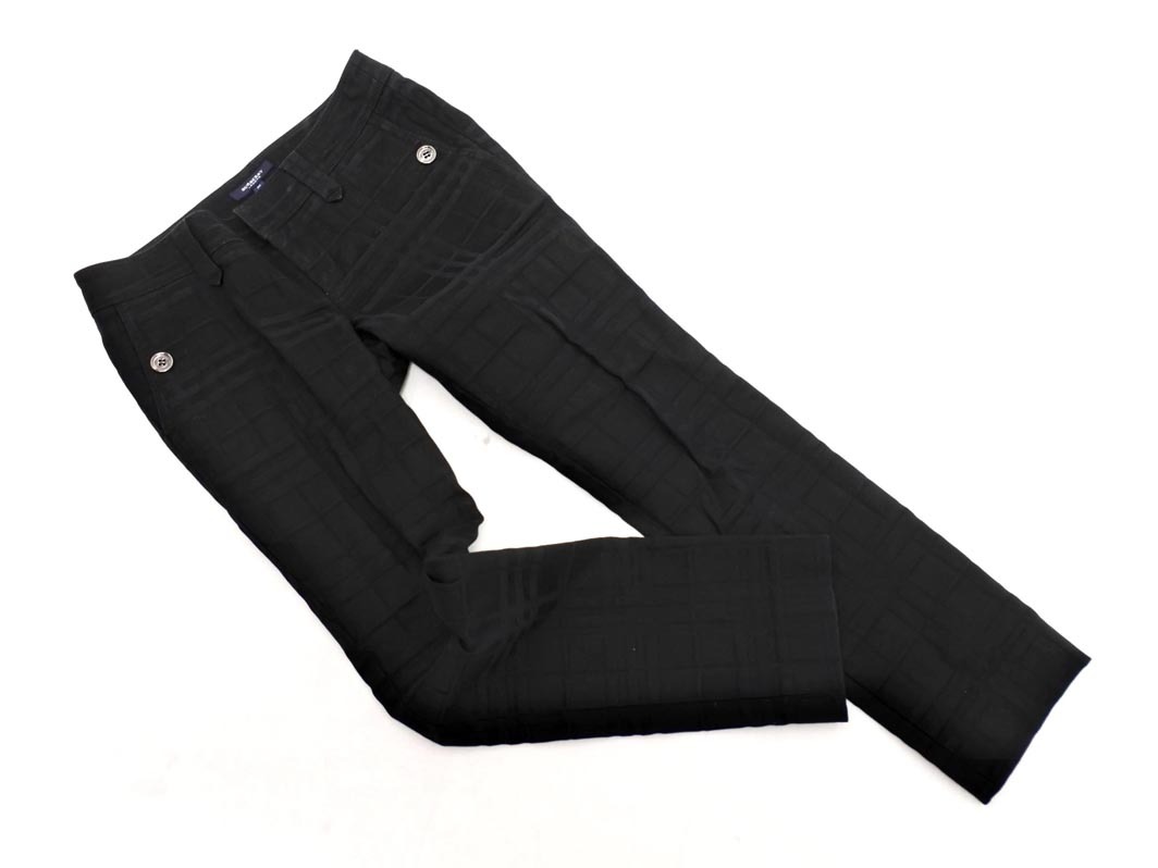 BURBERRY バーバリー チェック パンツ size38/黒 ■■ ☆ fgd0 レディース
