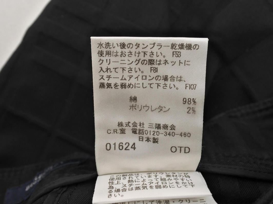 BURBERRY バーバリー チェック パンツ size38/黒 ■■ ☆ fgd0 レディース
