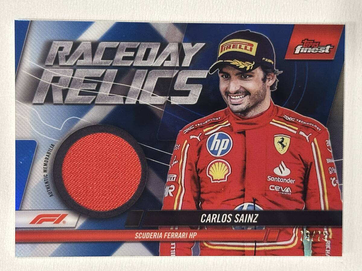 TOPPS F1 CARLOS SAINZ カルロス サインツ 世界75枚 Carlos Sainz 2024 Topps Finest Formula 1 Blue Parallel /75