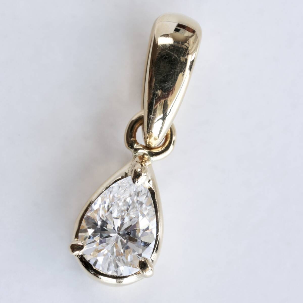 K18 ミキモト ダイヤモンド 0.26ct ペンダントトップ ペアシェイプ 1.0g_画像3