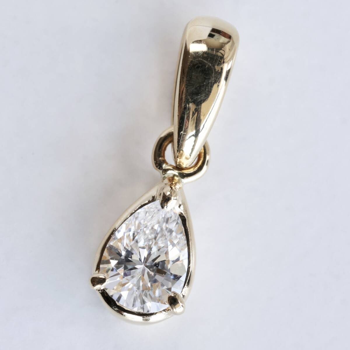 K18 ミキモト ダイヤモンド 0.26ct ペンダントトップ ペアシェイプ 1.0g_画像2