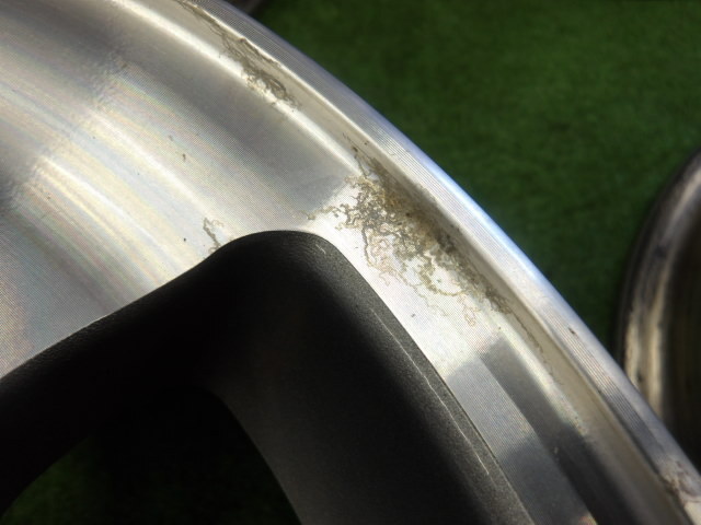 PD6W デリカ スペースギア 純正 ポリッシュ？ アルミ ホイール 15インチ 15X6J +33 6H 4本 JWL-T センターキャップ付_画像7