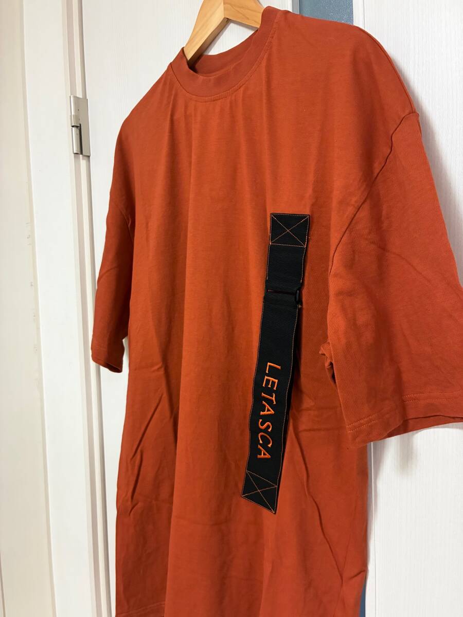 イタリア制 LETASCA レタスカ 半袖 Tシャツ Lサイズ オレンジ ／A.P.C. DIESEL ディーゼル REPLAY リプレイ APC GAS ガス