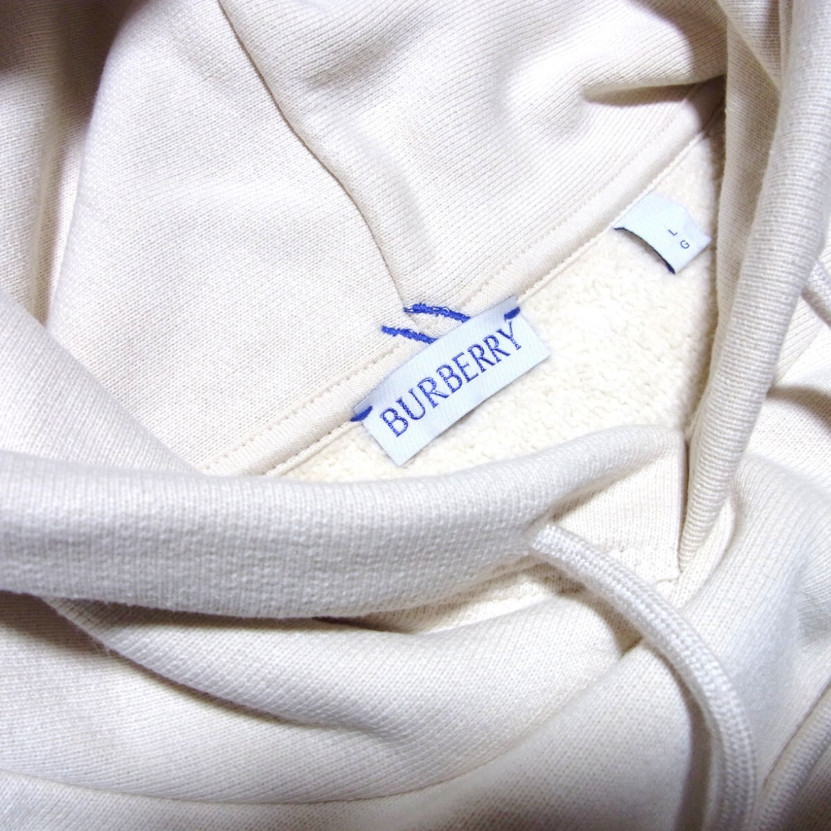【BURBERRY】バーバリー 2025-2026aw フーディ ホワイト 24SS BURBERRY バーバリー ヘビーウェイト オーバーサイズ EKD