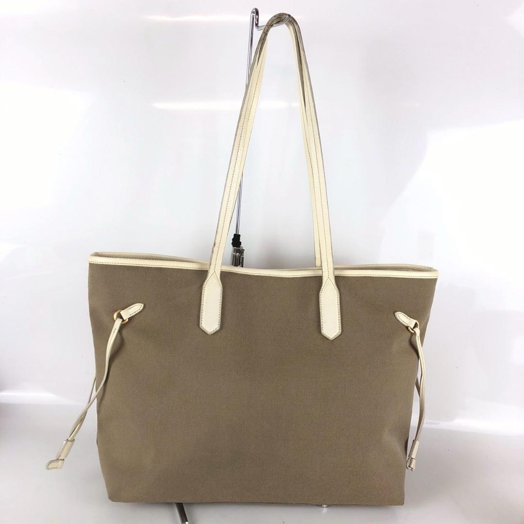 ☆送料関税込☆PRADA ロゴ ジャガード トートバッグ☆超人気☆ PRADA プラダ ロゴジャガード トートバッグ キャンバス ブラウン
