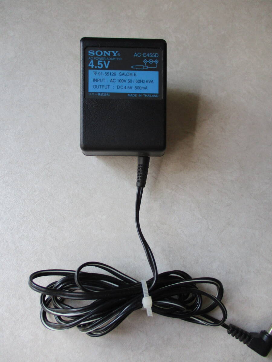 SONY ソニー ACアダプター 4.5V AC-E455D_画像1