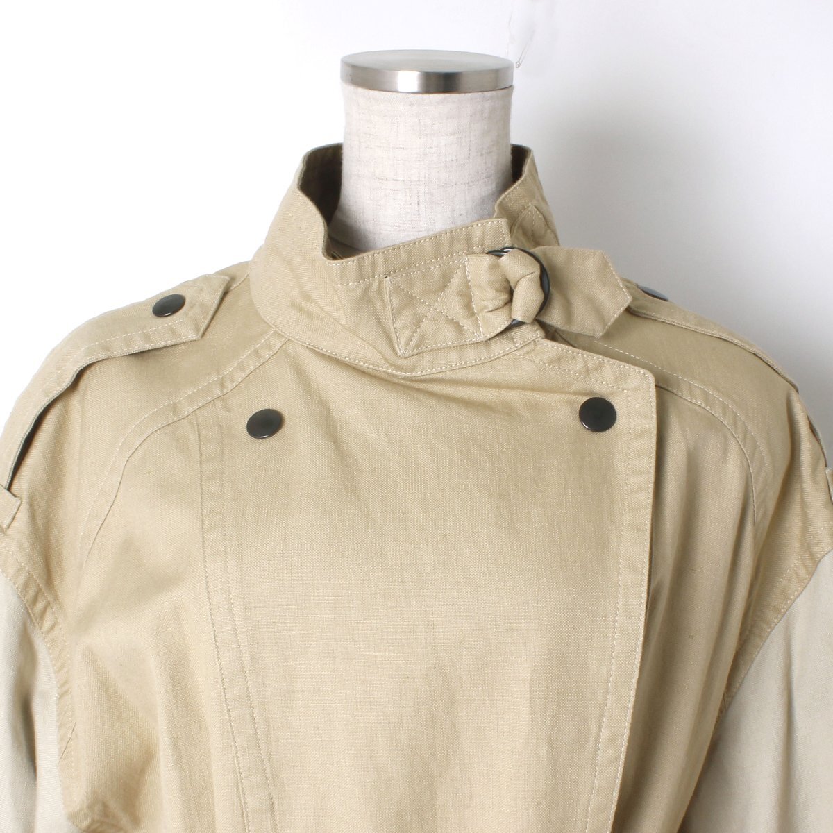 【タグ付き・新品・定価135,300円】ISABEL MARANT ETOILE KENDEL ロングトレンチコート size36 22PMA1095 イザベルマランエトワール_画像6