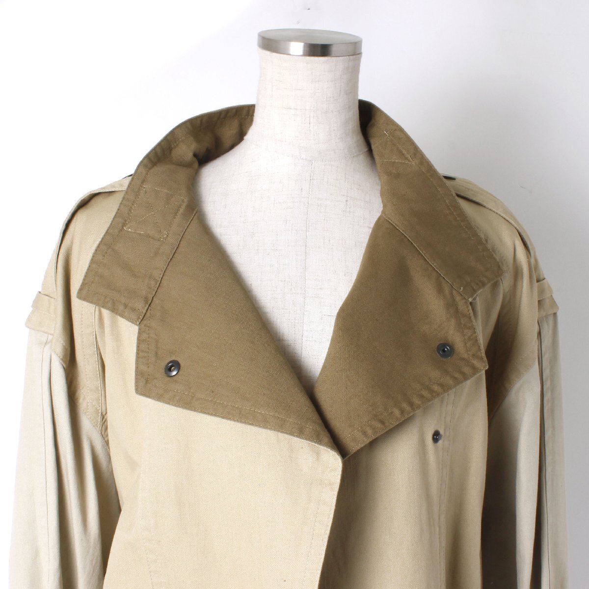 【タグ付き・新品・定価135,300円】ISABEL MARANT ETOILE KENDEL ロングトレンチコート size36 22PMA1095 イザベルマランエトワール_画像7