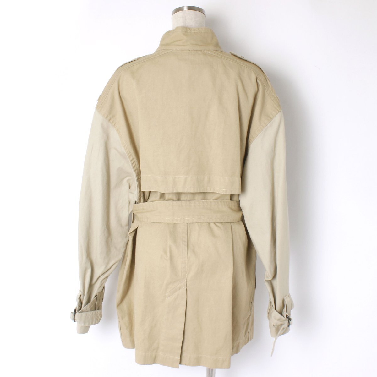 22ss【タグ付き・新品・定価99,000円】ISABEL MARANT ETOILE KELLY ショートトレンチコート size36 22PVE1726 イザベルマランエトワール_画像5