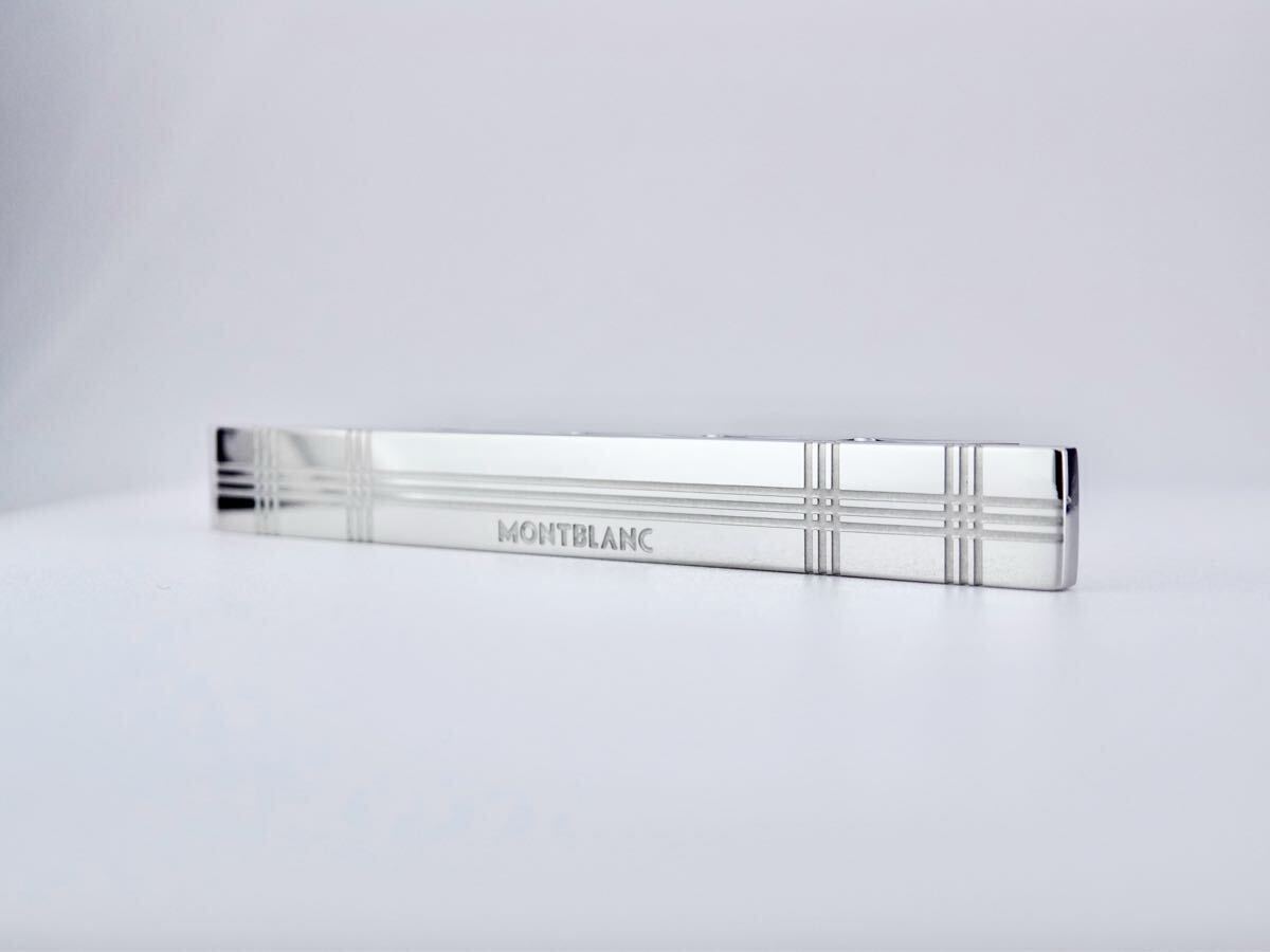 1モンブラン タイバー ネクタイピン シルバー ブラックライン MONTBLANC ネクタイピン タイピン タイバー モンブラン tie bar
