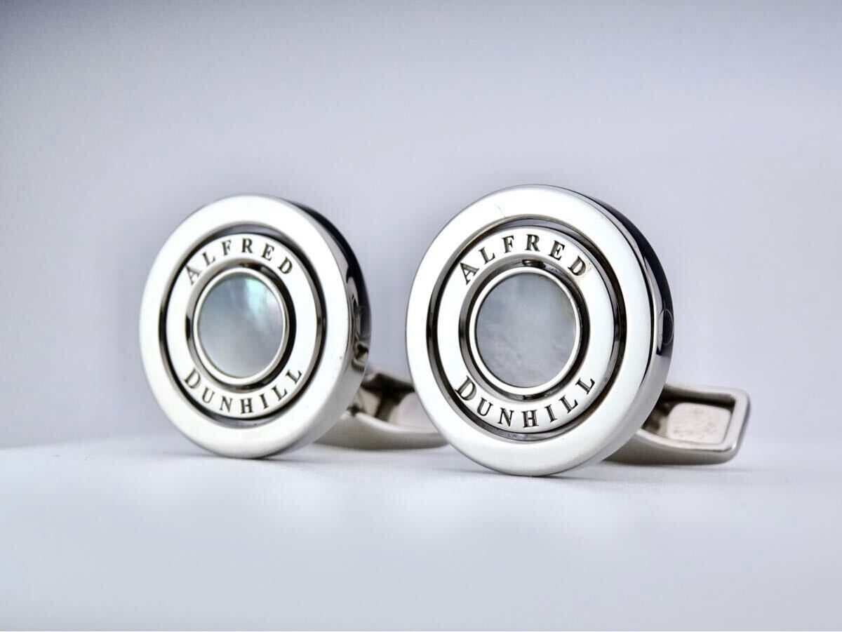 超美品 ダンヒル マザーオブパール ジャイロ カフリンクス メンズ マザーオブパール ジャイロ カフリンクス | dunhill