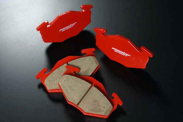 モンスタースポーツ ブレーキパッド type-e フロント用 1台分 ジムニー JA12W 95.11～98.09 F6A ターボ 4WD_画像1