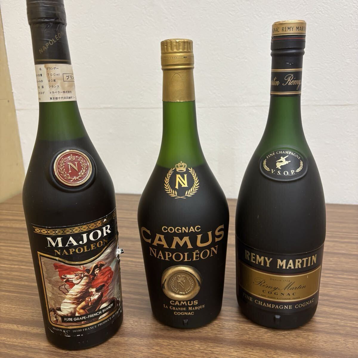 カミュ オタール レミーマルタン ナポレオン 3本セット ブランデー 古酒 ◎ 1円スタート 3本セット NAPOLEON ナポレオン REMY MARTIN