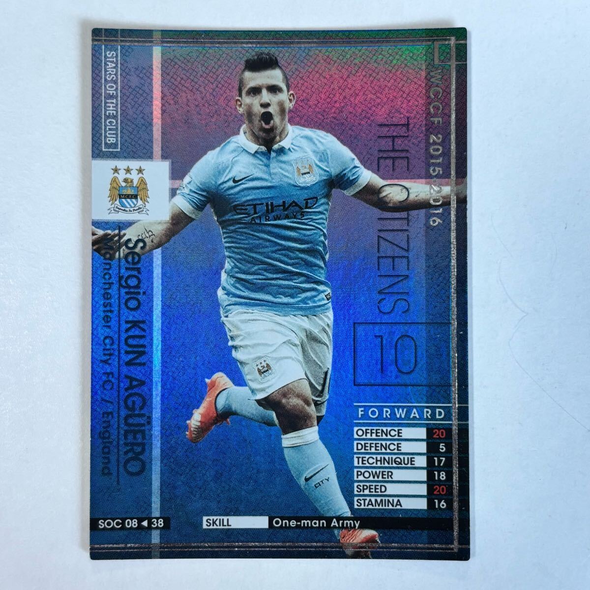 ?Panini WCCF 2015-2016 SOC セルヒオ?アグエロ Sergio Aguero Manchester City ?四點落札で普通郵便送料無料?