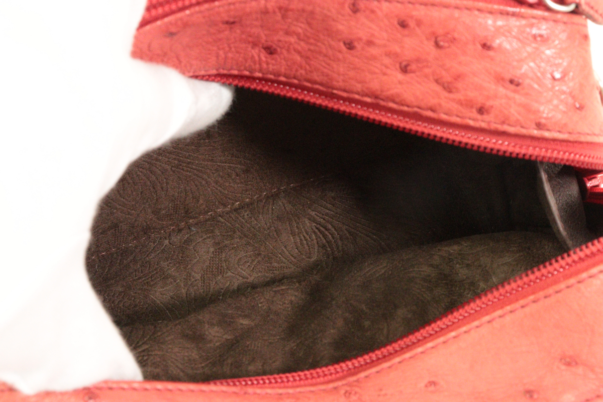 ★エキゾチック レザー バッグ 24点 まとめ オーストリッチ クロコダイル スネーク 本革 レザー調 ハンドバッグ 高級 卸 現状品 13.8kg★ MICHELLE FUKIN CLUTCH POUCH ⁄ OSTRICH｜風琴マチ 長財布