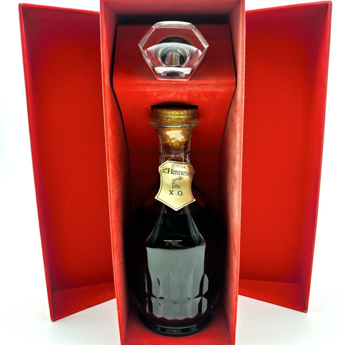 希少!! Hennesy ヘネシー XO カラフェ バカラ オールド ボトル 未開栓】Hennessy XO カラフェ バカラボトル 700ml /40% 箱・栓