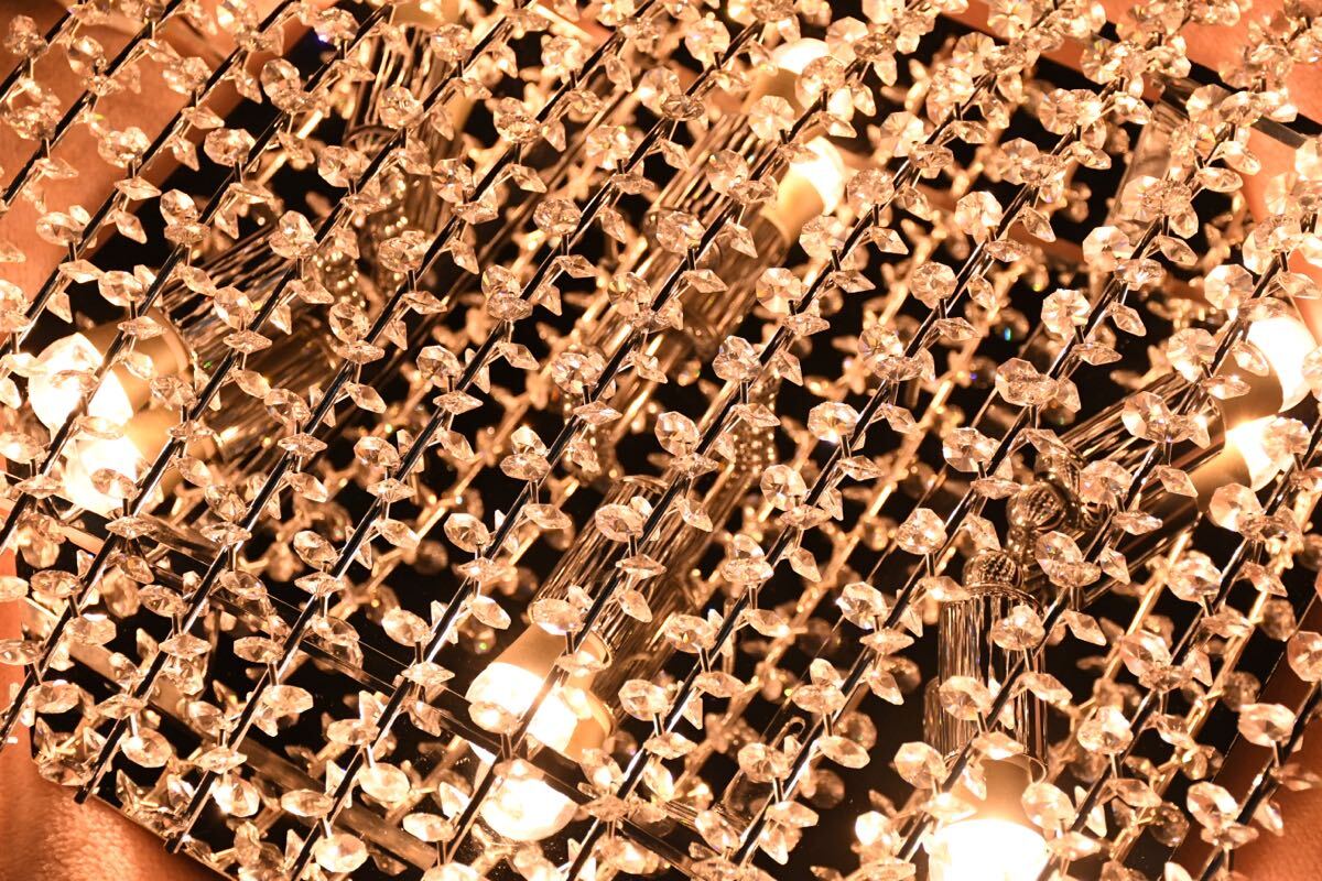 EFK114 展示品 IDC大塚家具 REN-14218 シーリングライト 37.8万 イタリア製 クリスタル シャンデリア 天井照明 遠藤照明 RAD-428LA付き_画像5