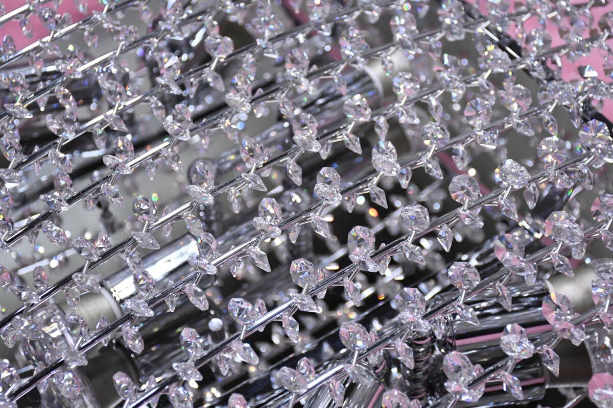 EFK114 展示品 IDC大塚家具 REN-14218 シーリングライト 37.8万 イタリア製 クリスタル シャンデリア 天井照明 遠藤照明 RAD-428LA付き_画像8