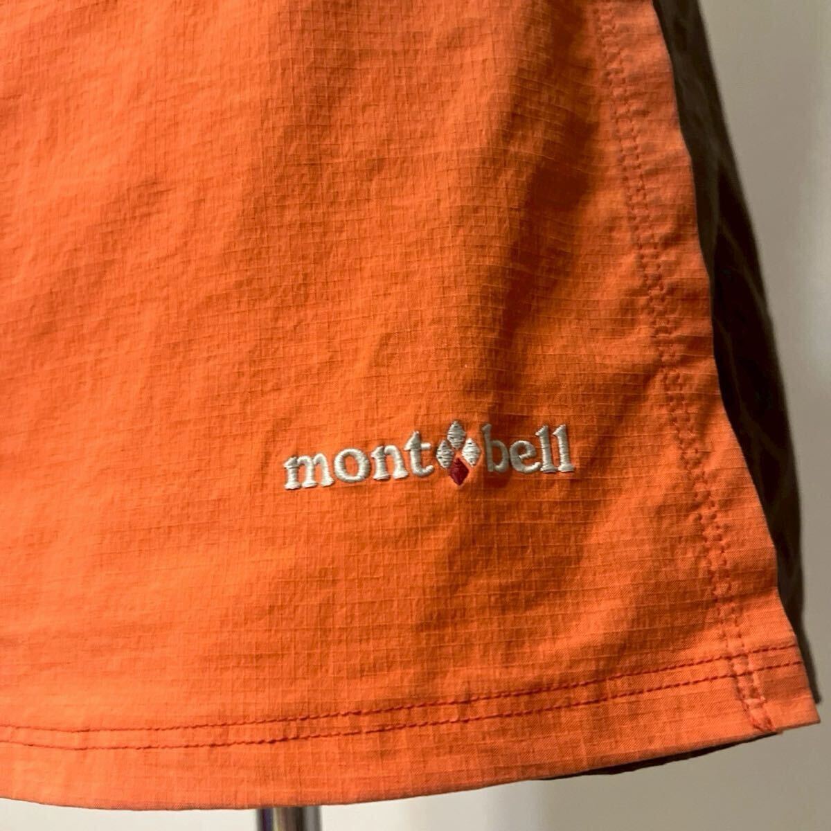 mont-bell モンベル キュロットスカート　オレンジ　ブラウン　巻きスカート　ショートパンツ ミニスカート　アウトドア　登山　776FH_画像4
