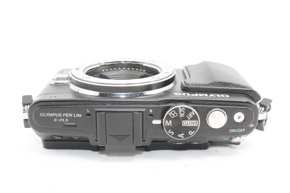 【20250705KNB-23】OLYMPUS ミラーレス一眼 PEN Lite E-PL5 ボディ ブラック 