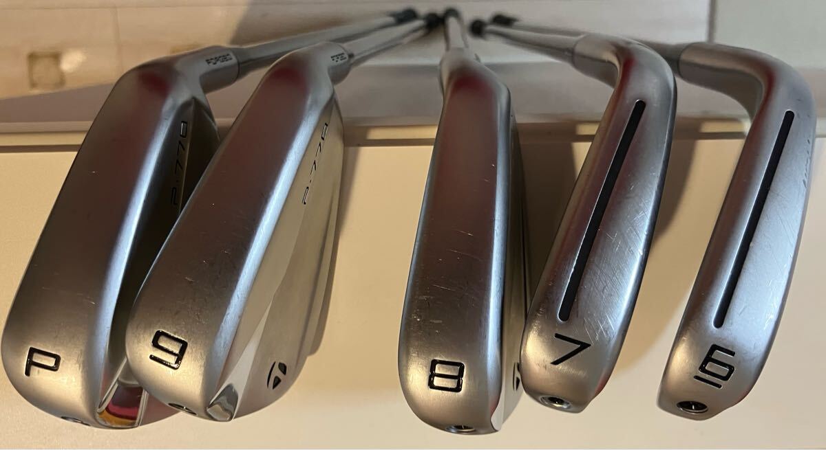 テーラーメイド　p770 スチールファイバーi95（s）6i〜PW イオミック　特注品　最終出品_画像4