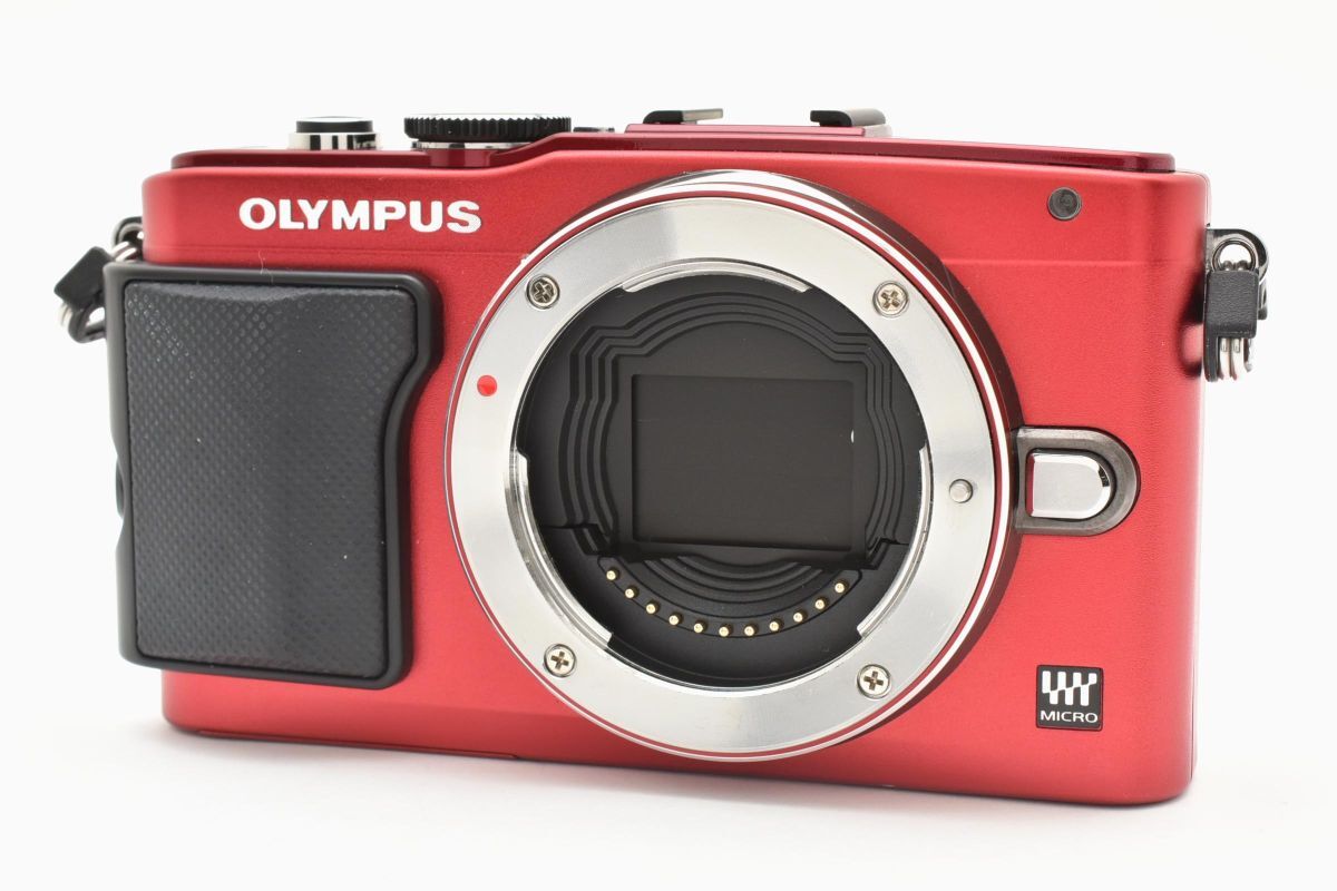 ★訳あり特上品?ジャンク★オリンパス OLYMPUS E-PL6 ボディ レッド★ LL49#4930