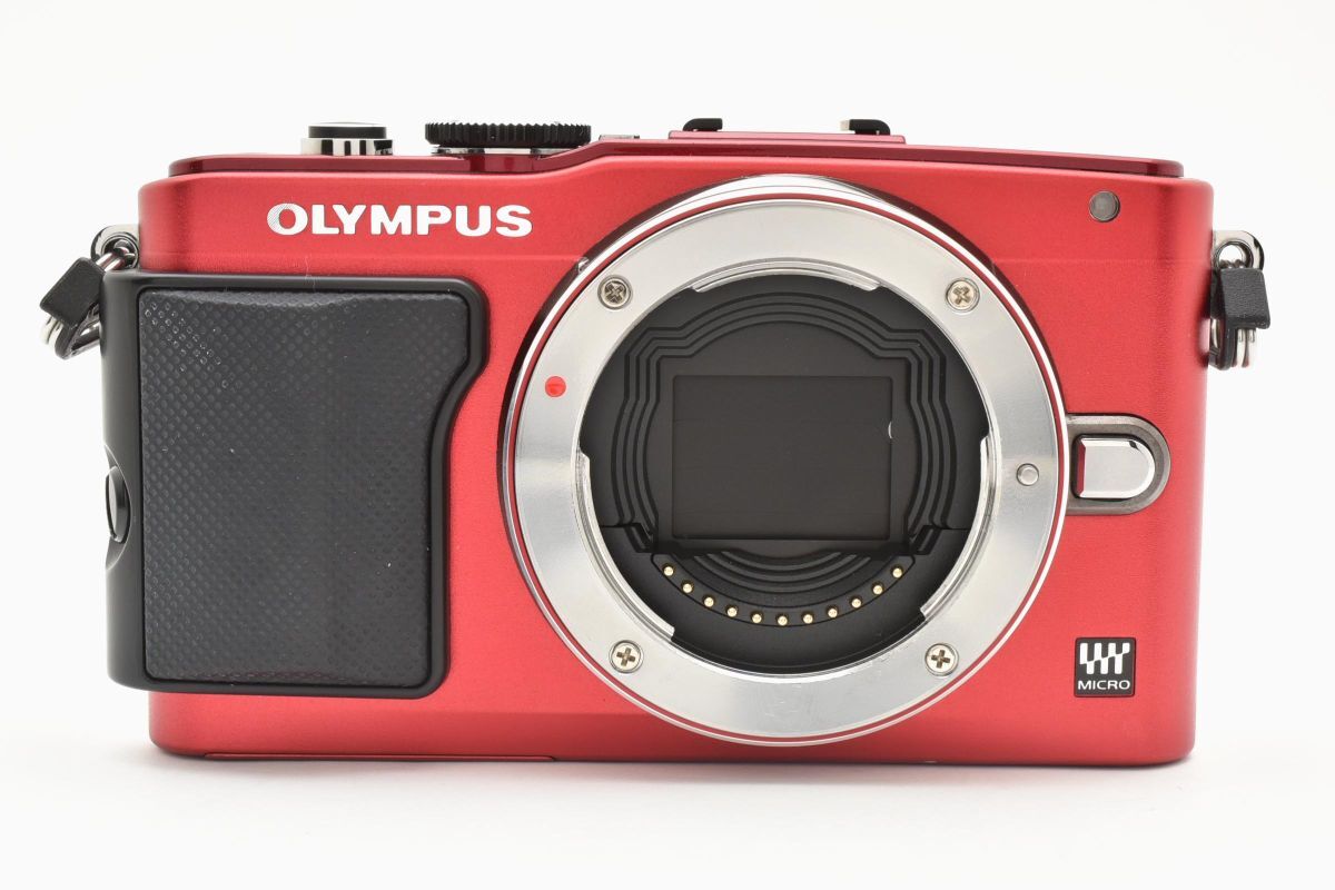 ★訳あり特上品?ジャンク★オリンパス OLYMPUS E-PL6 ボディ レッド★ LL49#4930